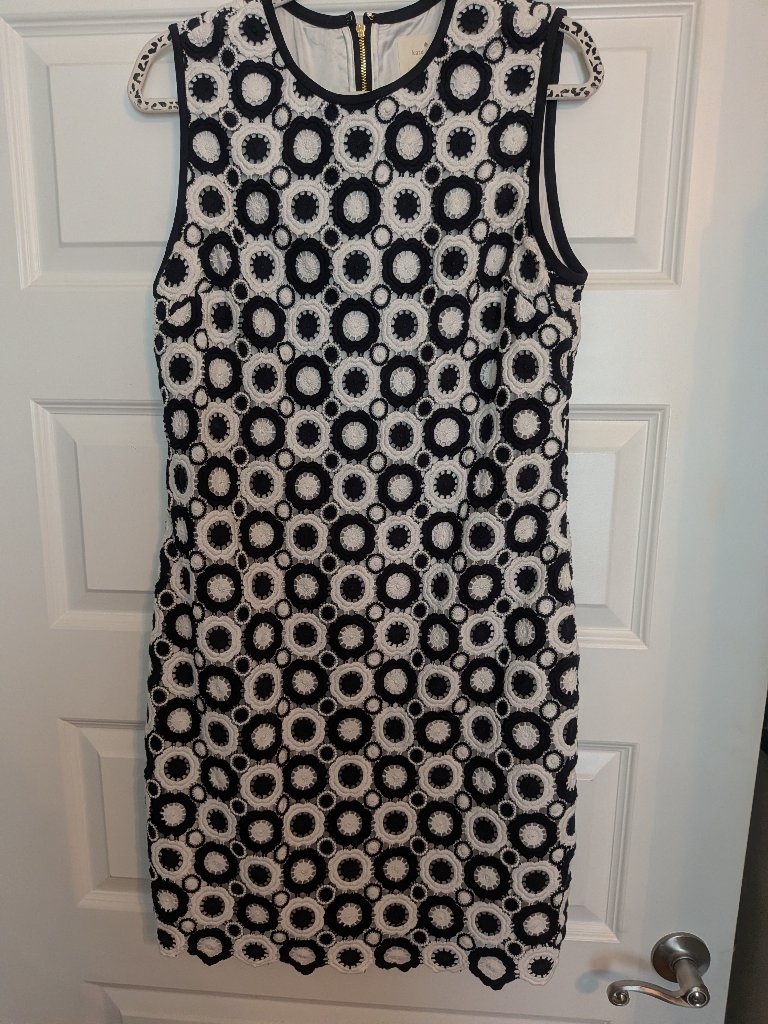 Kate Spade, Size 12, Black/White Dress